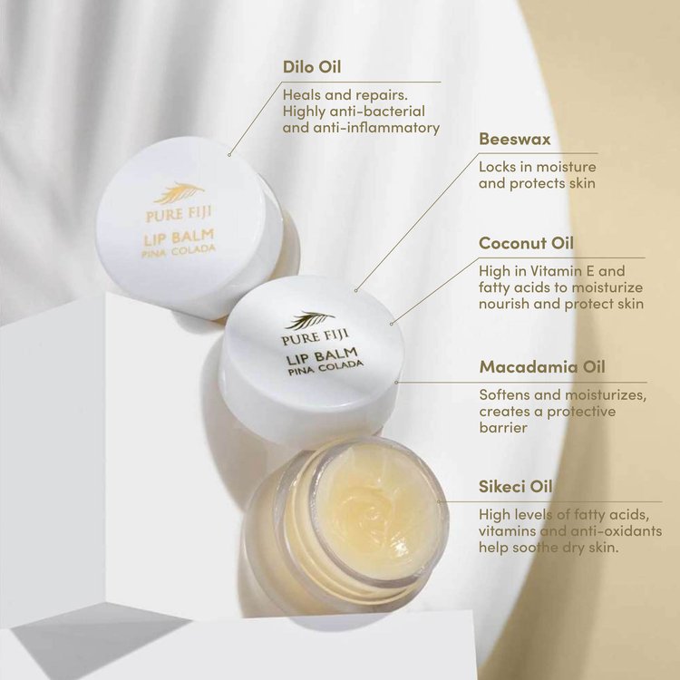 Pure Fiji Nourishing Lip Balm - Pina Colada